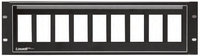 Lowell D9P-ID-3  Decorator Rack Panel, 3 Rack Unit, 9 Devices, Black