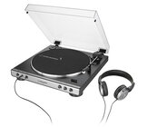 Audio-Technica AT-LP60XHP-GM Fully Automatic Belt-drive Turntable with Headphone Output, Headphones Included