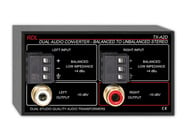 RDL TX-A2D Dual Audio Converter, Balanced to Unbalanced-Terminals, Dual-RCA