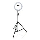Gator GFW-RINGLIGHTTRIPD  10-Inch LED Ring Light Stand with Phone Holder & Tripod Base 