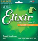 Elixir 14502 Light Long-Scale Acoustic Bass Guitar Strings with NANOWEB Coating