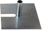 12 lb, 14" x 16" x 3/16" Base Plate with Pins