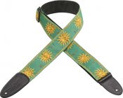 2" Jacquard Weave Guitar Strap with Sun Design