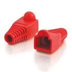 RJ45 Snagless Boot Cover, 6.0mm OD, Red , 50pk