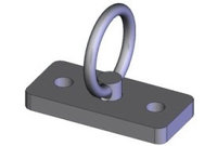 OSR Series Offset Swivel Ring Fitting 2 Hole, 1/2"