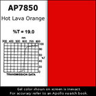 Gel Sheet, 20x24, Hot Lava Orange