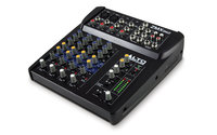 6-Channel Compact Mixer with 3-Band EQ and 2 Microphone Inputs