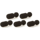 Foam Windscreen for 4088 Mic, 5 Pack, Black