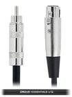 10 ft XLR Female to RCA Male Unbalanced Cable with Silver Contacts