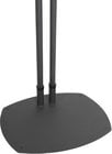 Black Dual Pole Plasma Screen Floor Stand, with 72" Poles