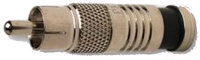 50-Pack of RCA-Type RG6 Nickel Coaxial Compression Connectors