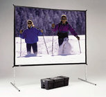 Da-Lite 88608K 65" x 116" Fast-Fold Deluxe Da-Mat Projection Screen, Black Frame