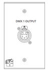 One-Gang DMX Output Plug In Station Wall Plate