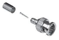 BNC Crimp Plug, RG6 Plenum Rated