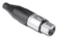 XLR 3 Pole, Female, Nickel