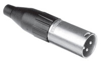 XLR3 Male, Machined, Nickel