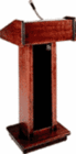 Lectern, Solid Dark Mahogany