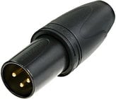 Heavy Duty 3-pin XLRM Connector for Outdoor Use, 25ct Box