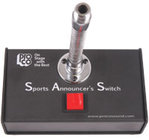 Push-to-Talk Sports Announcer's Switch with 6" Gooseneck