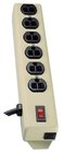 Power Taps, Relocateable, 6-out