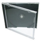 JC-1/B CD Jewel Case, Single, Black Tray