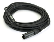 30 ft XLR Male to Female Microphone Cable with Black Jacket
