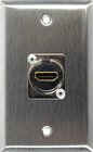 Single Gang Wall Plate with 1 HDMI feed-thru