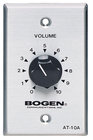 Bogen AT10A Wall Plate Attenuator 10W, Single-Gang, Stainless