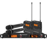 2000 Series UHF Dual Channel Wireless Combo System with 2 Bodypacks and 2 Handhelds
