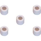 Mid Boost EQ Caps for WL50W Mics, 5-pack, White with Silver Top