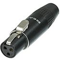 3-pin REAN TINY XLR-F Female Connector with Gold Contacts