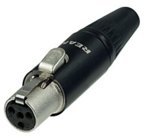 4-pin REAN TINY XLR-F Connector with Gold Contacts