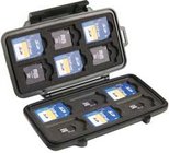 Pelican Cases 0915 Memory Card Case 4.8"x2.3"x0.6" Case for 12 SD, 6 Mini SD, and 6 Micro SD