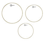 3-Pack of Response 2 Clear Tom-Tom Drumheads: 10",12",16"