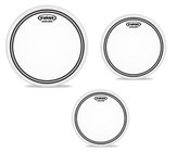 3-Pack EC2 Series Frosted Standard Tom Tom Drumheads: 12",13",16"