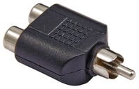 Dual RCA Female to RCA Male Adapter