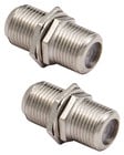 2-Pack of Female Coaxial to Female Coaxial Couplers