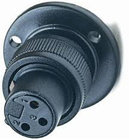 XLR-F Connector with Full Locking Flange Mount