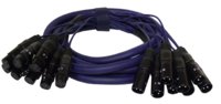 20 ft. 8-Channel XLR-M to XLR-F Snake