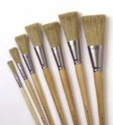 Set of 8 Iddings Brushes, with 1/4"-3" Fitches