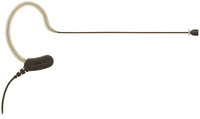 Omnidirectional Condenser Headworn Microphone with TQG Connector and in Black