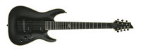 Electric Guitar, 7 String, Aged Black Satin