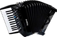 Piano-Type Digital Accordion in Black with Speaker