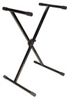 X-Style Single-Braced Keyboard Stand in Black with Patented Memory Lock System