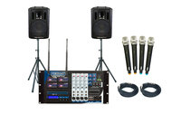 PA System, 4 Ch Wireless 