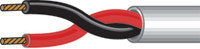 Unshielded Raw Cable, 2-Conductor 14 GA Stranded (19x27), By The Foot