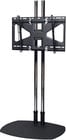 Low-Profile Floor Stand with 84" Dual Poles & Tilting Flat Panel Mount