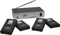 75.9 MHz System with Transmitter, 4 Receivers and 4 Earbuds