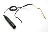 Headworn Mic, Omni for Hard-Wired, XLR3M Connector, Light Beige