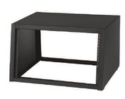 Sloped Desktop 10 Unit Rack, 18" Deep, Black